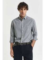 gant ανδρικό πουκάμισο button down με ριγέ σχέδιο regular fit - 3250206 μπλε ανοιχτό