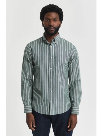 gant ανδρικό πουκάμισο button down με ριγέ σχέδιο regular σε προσφορά