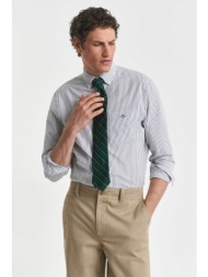 gant ανδρικό πουκάμισο button down με ριγέ σχέδιο regular fit - 3250211 πράσινο