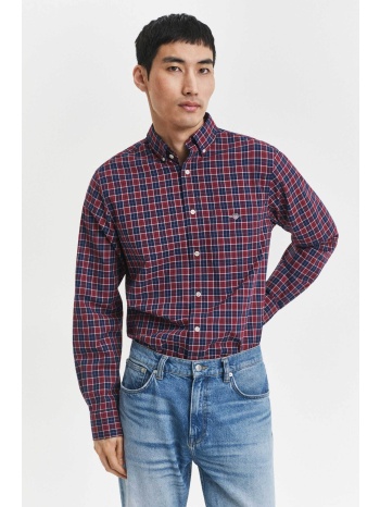 gant ανδρικό πουκάμισο button down με καρό σχέδιο regular σε προσφορά