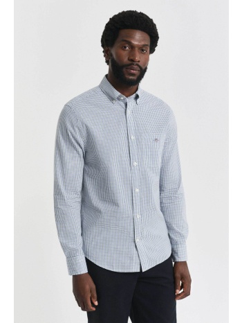 gant ανδρικό πουκάμισο button down με καρό σχέδιο regular σε προσφορά