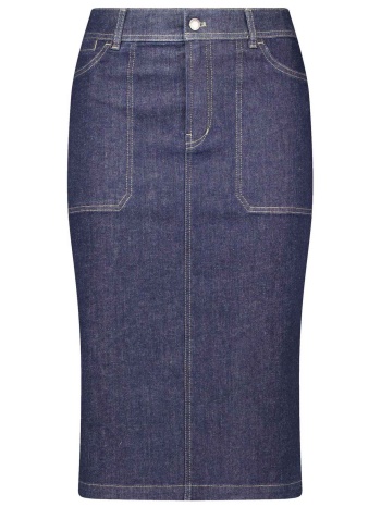 gerry weber γυναικεία midi denim φούστα - 110000-52007