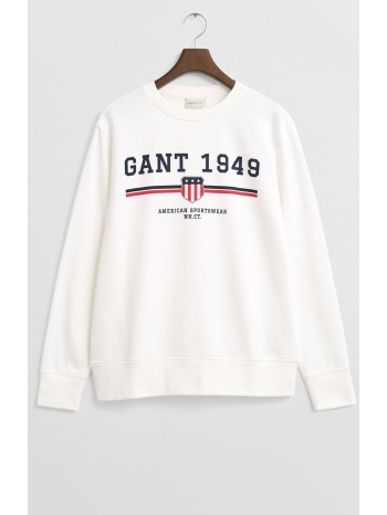 gant ανδρική μπλούζα φούτερ με graphic logo regular fit  σε προσφορά