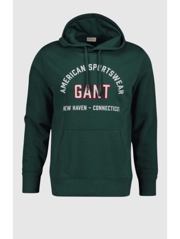 gant ανδρική μπλούζα φούτερ με κουκούλα και graphic logo σε προσφορά