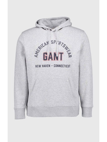 gant ανδρική μπλούζα φούτερ με κουκούλα και graphic logo σε προσφορά