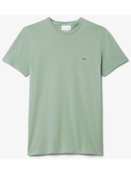 lacoste ανδρικό t-shirt με κεντημένο λογότυπο regular fit - th6709 πράσινο teal