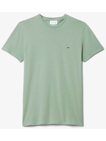 lacoste ανδρικό t-shirt με κεντημένο λογότυπο regular fit 