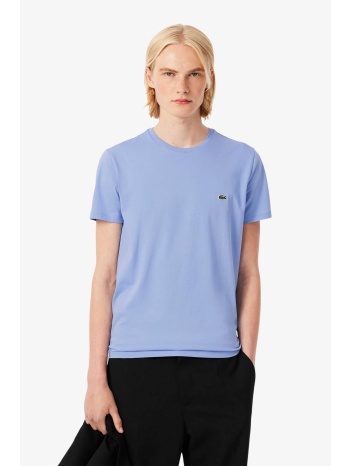 lacoste ανδρικό t-shirt με κεντημένο λογότυπο regular fit 