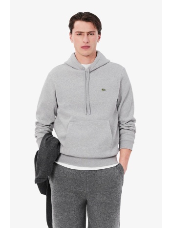 lacoste ανδρική μπλούζα φούτερ με κουκούλα και κεντημένο