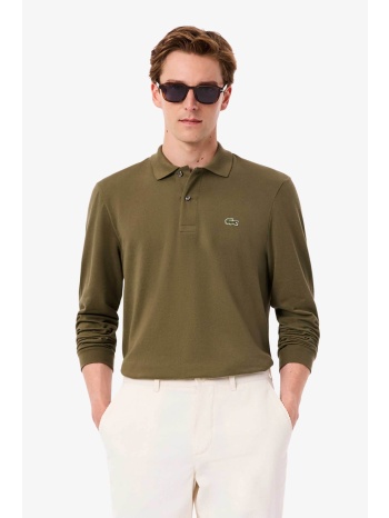lacoste ανδρική μπλούζα πόλο πικέ με κεντημένο λογότυπο