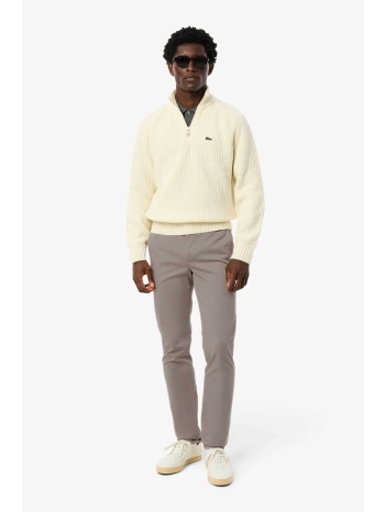 lacoste ανδρικό παντελόνι chino stretch slim fit (34l) 