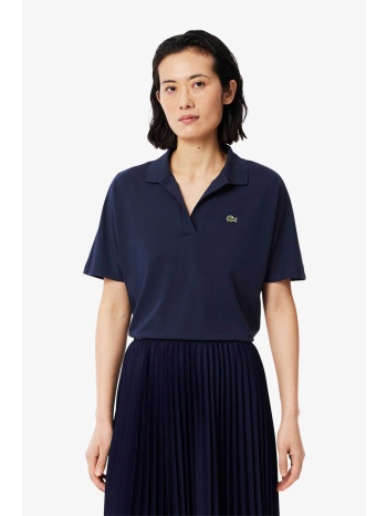 lacoste γυναικεία μπλούζα πόλο πικέ κοντομάνικη με