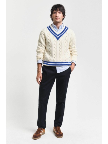 gant ανδρικό παντελόνι chino twill slim fit (36l) - 1505221