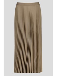 gant γυναικεία midi φούστα ψηλόμεση πλισέ - 4400169 μπεζ