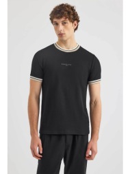 nautica ανδρικό t-shirt με λογότυπο `seaton` - n1s03473 μαύρο