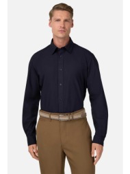 boggi milano ανδρικό πουκάμισο regular fit - bo25a055903 μπλε σκούρο