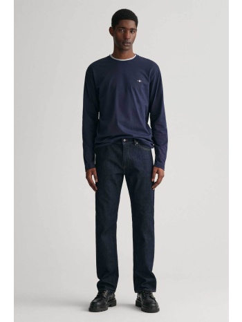 gant ανδρικό τζιν παντελόνι πεντάτσεπο regular fit (36l) 