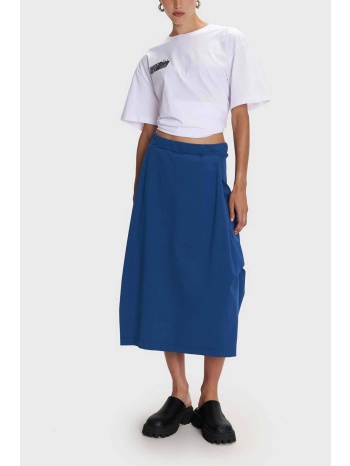 `ale γυναικεία midi φούστα μονόχρωμη - 8922119 μπλε