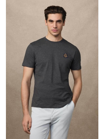 hackett ανδρικό t-shirt με κεντημένο logo patch classic fit