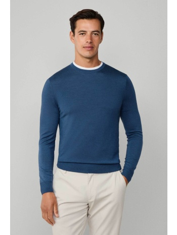 hackett ανδρικό πουλόβερ από μαλλί και μετάξι regular fit  σε προσφορά