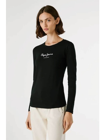 pepe jeans γυναικεία μπλούζα με logo print `virginia` 