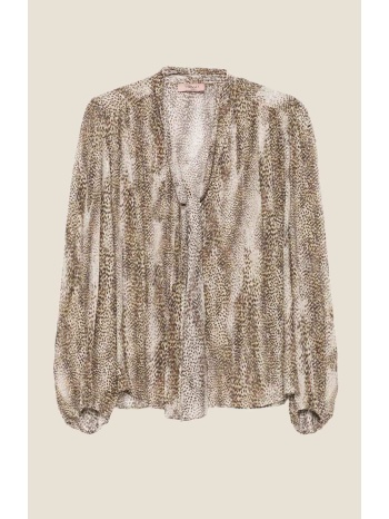 twinset γυναικείο πουκάμισο animal print - 252tt2351 μπεζ σε προσφορά