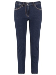 gerry weber γυναικείο τζιν παντελόνι slim fit cropped - 922005-66869 denim blue σκούρο
