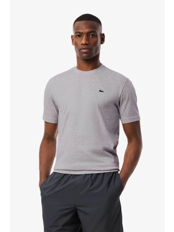 lacoste ανδρικό t-shirt μονόχρωμο με κεντημένο λογότυπο