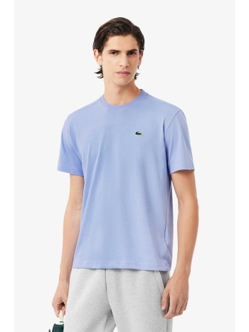 lacoste ανδρικό t-shirt μονόχρωμο με κεντημένο λογότυπο