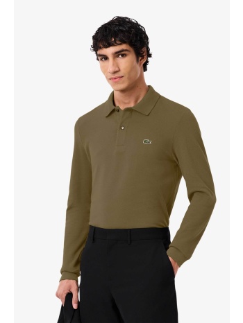 lacoste ανδρική μπλούζα πόλο πικέ με κεντημένο λογότυπο