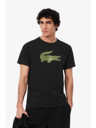lacoste ανδρικό t-shirt με xxl logo print regular fit - th2042 χακί