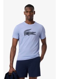lacoste ανδρικό t-shirt με xxl logo print regular fit - th2042 σιελ