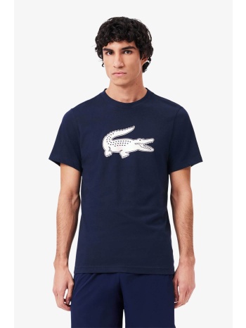 lacoste ανδρικό t-shirt με xxl logo print regular fit 