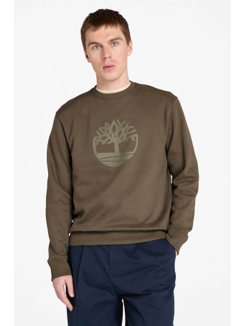 timberland ανδρική μπλούζα φούτερ με λογότυπο regular fit