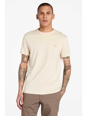 timberland ανδρικό t-shirt μονόχρωμο με κεντημένο λογότυπο σε προσφορά