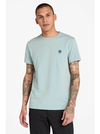 timberland ανδρικό t-shirt μονόχρωμο με κεντημένο λογότυπο