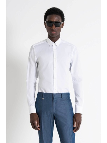 antony morato ανδρικό πουκάμισο μονόχρωμο “νapoli” slim fit
