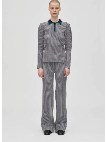 stine goya γυναικείο παντελόνι ribbed flare fit  σε προσφορά
