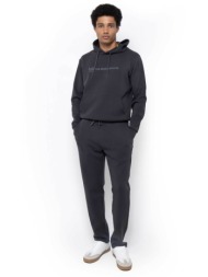 the bostonians ανδρικό παντελόνι φόρμας μονόχρωμο regular fit - rco1004 ανθρακί