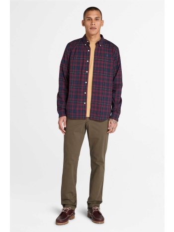 timberland ανδρικό παντελόνι chino μονόχρωμο slim fit σε προσφορά