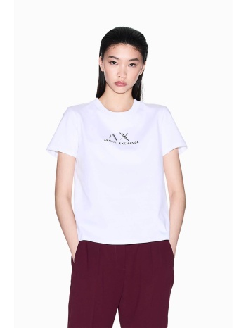 armani exchange γυναικείο t-shirt με graphic logo  σε προσφορά