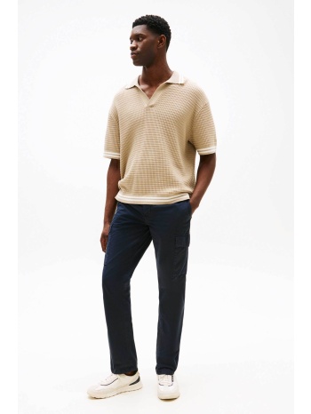 tommy hilfiger ανδρικό παντελόνι cargo μονόχρωμο straight σε προσφορά