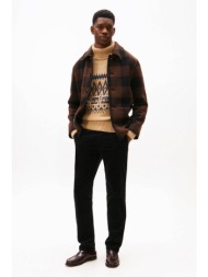 tommy hilfiger ανδρική παντελόνι chino straight fit - mw0mw40267 μαύρο