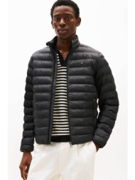 tommy hilfiger ανδρικό μπουφάν με καπιτονέ σχέδιο regular fit - mw0mw39990 μαύρο