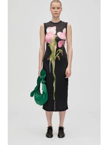 stine goya γυναικείο φόρεμα midi αμάνικο με floral print σε προσφορά