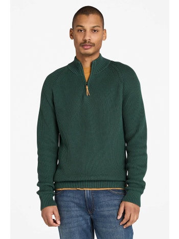 timberland ανδρικό πουλόβερ textured με φερμουάρ 1/2 σε προσφορά