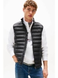tommy hilfiger ανδρικό αμάνικο μπουφάν με καπιτονέ σχέδιο regular fit - mw0mw39989 μαύρο