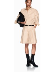 armani exchange γυναικεία βερμούδα μονόχρωμη - xw001265af16106 μπεζ