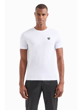 ea7 ανδρικό t-shirt με logo patch slim fit - 8npt16pjrgz