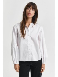 gant γυναικείο πουκάμισο μάο μονόχρωμο regular fit - 4300597 λευκό